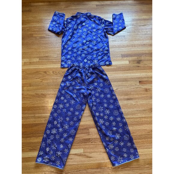 American Girl Girls Snowflake Pajama Set Blue & White Large 100% Polyester - Picture 11 of 11